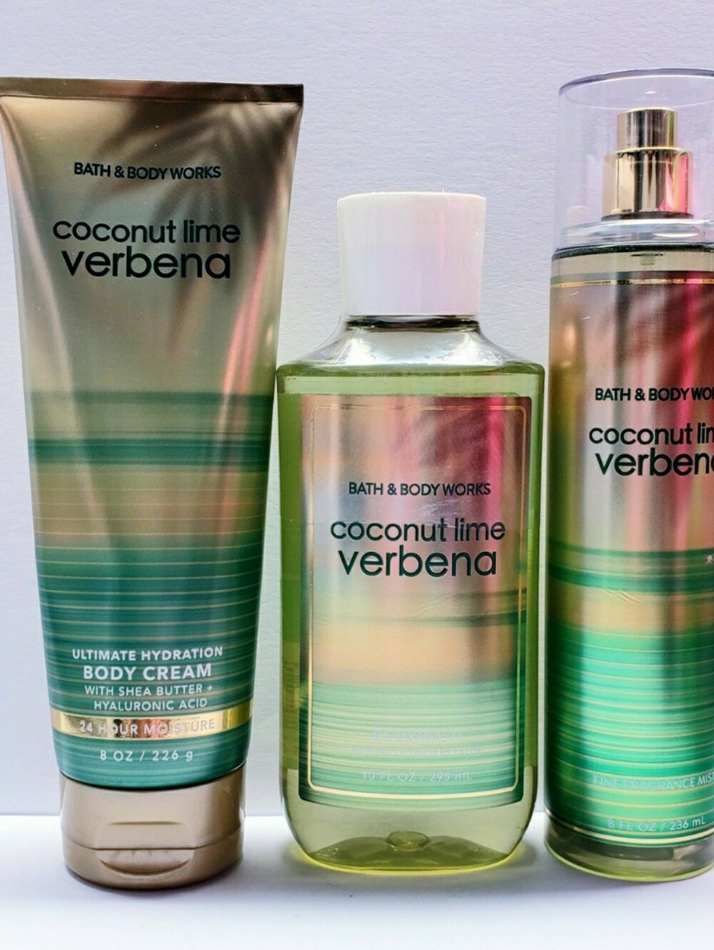 Bath & Body Works COCONUT LIME VERBENA Body Cream, Body Wash, Fragrance Mist